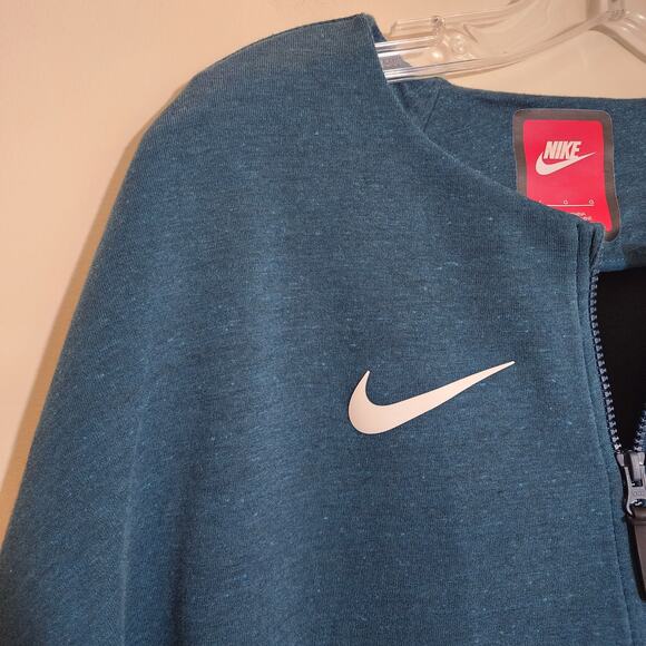 Nike Olympic sportswear teal tech fleece Brasil full zip front woman size Large - Picture 10 of 14